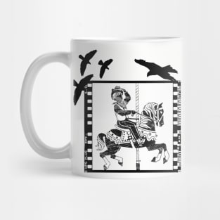 Vintage merry go round carousel horse Mug